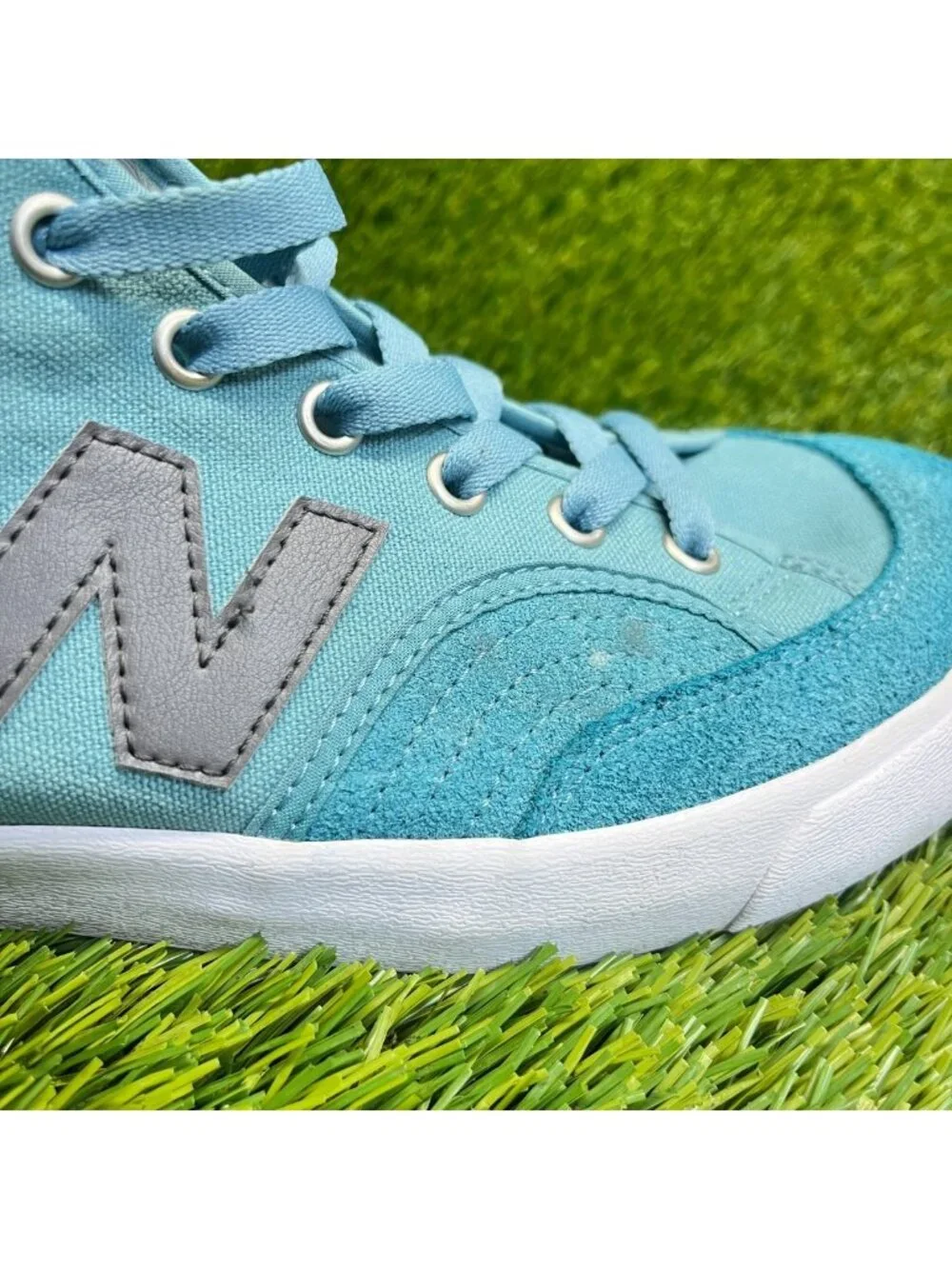 New Balance Numeric Pro Court 213 Mens Size 9 Blue White Athletic Shoes Sneakers